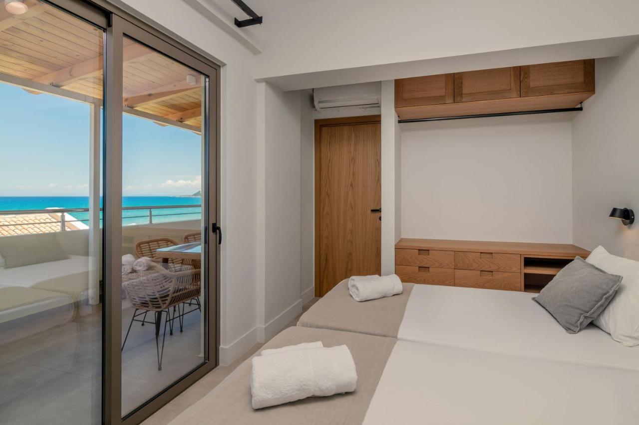 Paradise Elegant Apartments - Perfect Escape On The Beach Alykes  Eksteriør billede